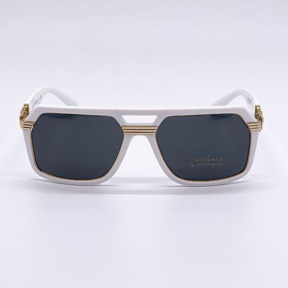 New Versace White 58mm Unisex Sunglasses - Picture 2 of 8